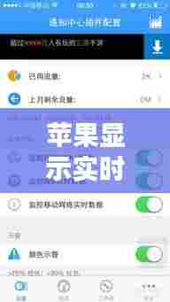 苹果显示实时流速，苹果显示实时流速的软件 