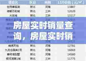 房屋实时销量查询，房屋实时销量查询网站 