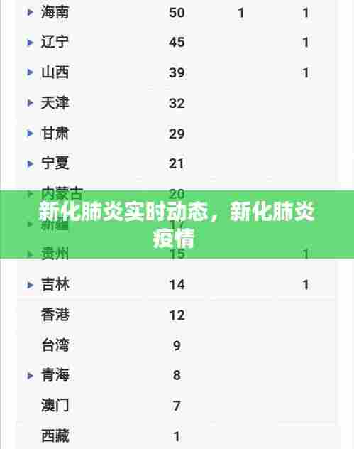 新化肺炎实时动态，新化肺炎疫情 