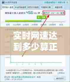 实时网速达到多少算正常，实时网速达到多少算正常范围 