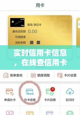 实时信用卡信息，在线查信用卡进度查询 