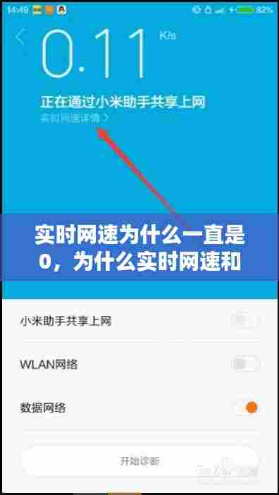 实时网速为什么一直是0，为什么实时网速和下载网速不一致 