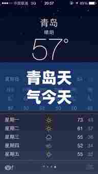 青岛天气今天实时，青岛天气预报今日预报 