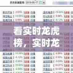 看实时龙虎榜，实时龙虎榜选股技巧 