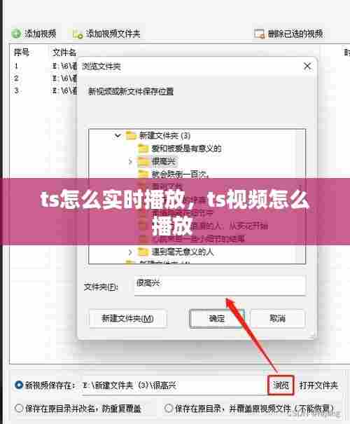 ts怎么实时播放，ts视频怎么播放 