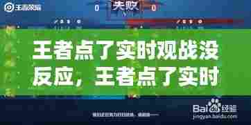 王者点了实时观战没反应，王者点了实时观战没反应了 