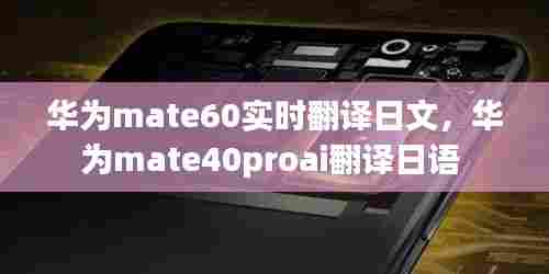 华为mate60实时翻译日文，华为mate40proai翻译日语 
