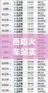 岳阳火车站实时动态，岳阳火车站时刻表查询 