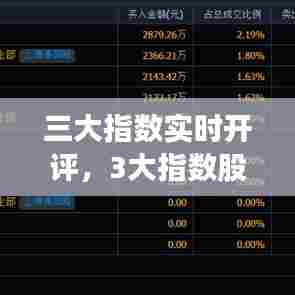 三大指数实时开评，3大指数股 