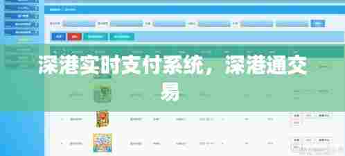 深港实时支付系统，深港通交易 