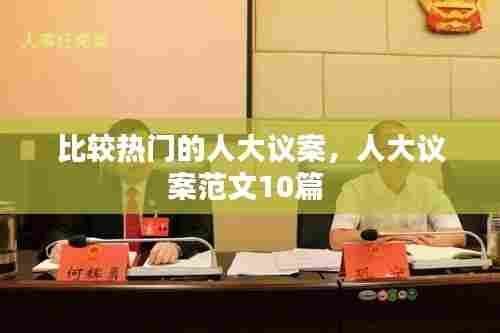 比较热门的人大议案，人大议案范文10篇 