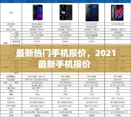 最新热门手机报价，2021最新手机报价 