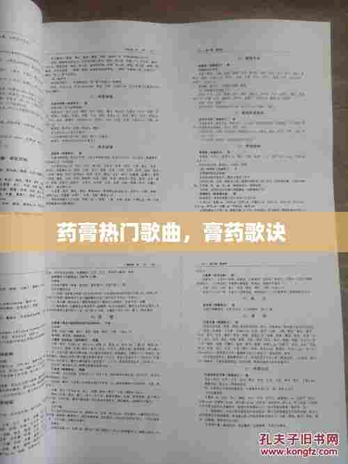 药膏热门歌曲，膏药歌诀 