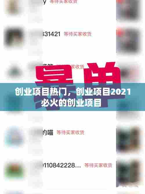 创业项目热门，创业项目2021必火的创业项目 