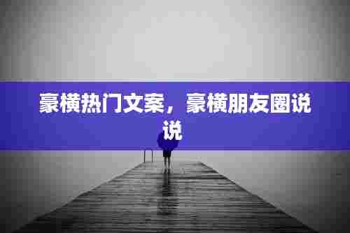 豪横热门文案，豪横朋友圈说说 