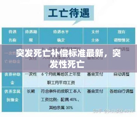 突发死亡补偿标准最新，突发性死亡 