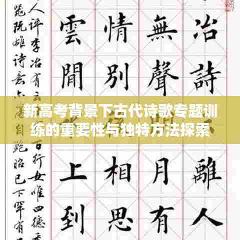 新高考背景下古代诗歌专题训练的重要性与独特方法探索