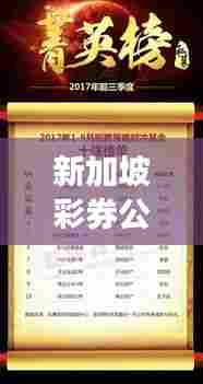 新加坡彩券公司排名大揭秘，权威榜单，不容错过！