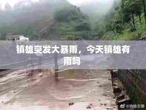 镇雄突发大暴雨，今天镇雄有雨吗 