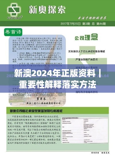 新澳2024年正版资料｜重要性解释落实方法