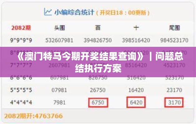 《澳门特马今期开奖结果查询》｜问题总结执行方案