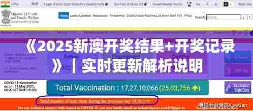 《2025新澳开奖结果+开奖记录》｜实时更新解析说明