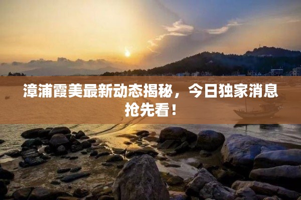 漳浦霞美最新动态揭秘，今日独家消息抢先看！
