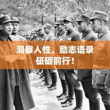 洞察人性，励志语录砥砺前行！