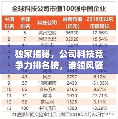 独家揭秘，公司科技竞争力排名榜，谁领风骚？