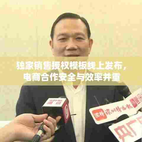 独家销售授权模板线上发布，电商合作安全与效率并重