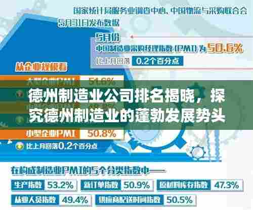 德州制造业公司排名揭晓，探究德州制造业的蓬勃发展势头
