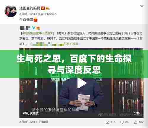 生与死之思，百度下的生命探寻与深度反思