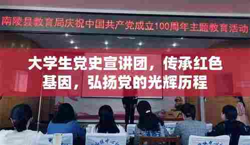 大学生党史宣讲团，传承红色基因，弘扬党的光辉历程