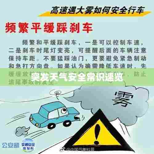突发天气安全常识速览