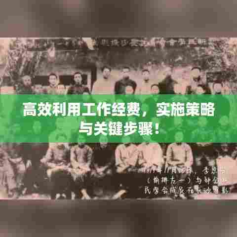 高效利用工作经费，实施策略与关键步骤！