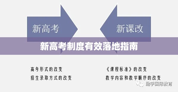 新高考制度有效落地指南