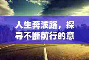 人生奔波路，探寻不断前行的意义