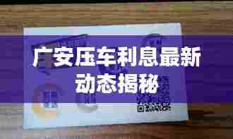 广安压车利息最新动态揭秘
