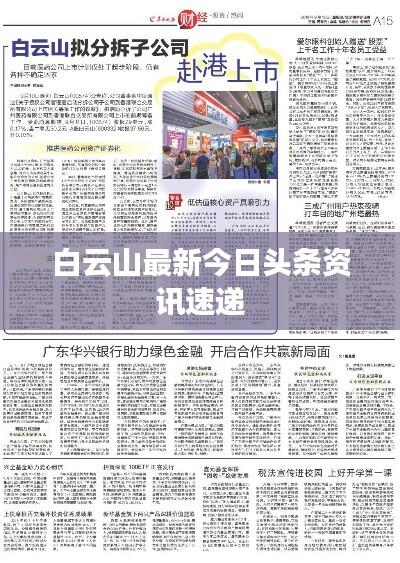 白云山最新今日头条资讯速递