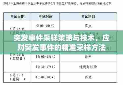 突发事件采样策略与技术，应对突发事件的精准采样方法