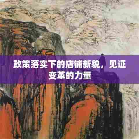 政策落实下的店铺新貌，见证变革的力量