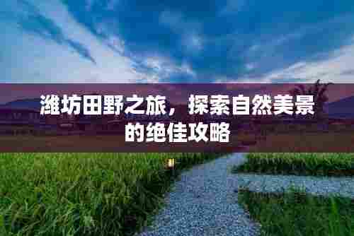 潍坊田野之旅，探索自然美景的绝佳攻略