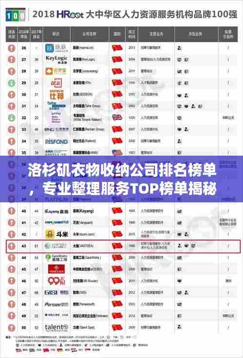 洛杉矶衣物收纳公司排名榜单，专业整理服务TOP榜单揭秘！