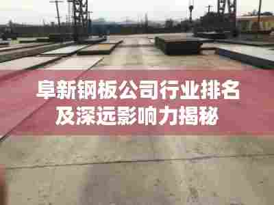 阜新钢板公司行业排名及深远影响力揭秘