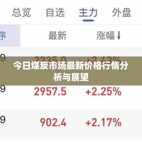今日煤炭市场最新价格行情分析与展望