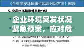 企业环境突发状况紧急预案，应对危机，保障安全稳定运行！