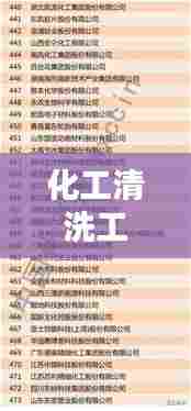 化工清洗工程公司排名榜揭晓，行业领军者一览