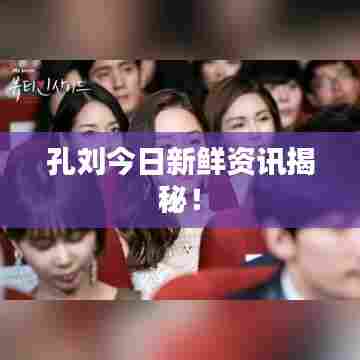 孔刘今日新鲜资讯揭秘！