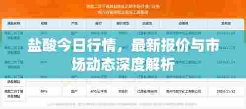 盐酸今日行情，最新报价与市场动态深度解析