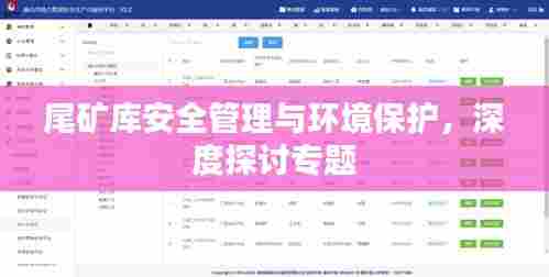 尾矿库安全管理与环境保护，深度探讨专题
